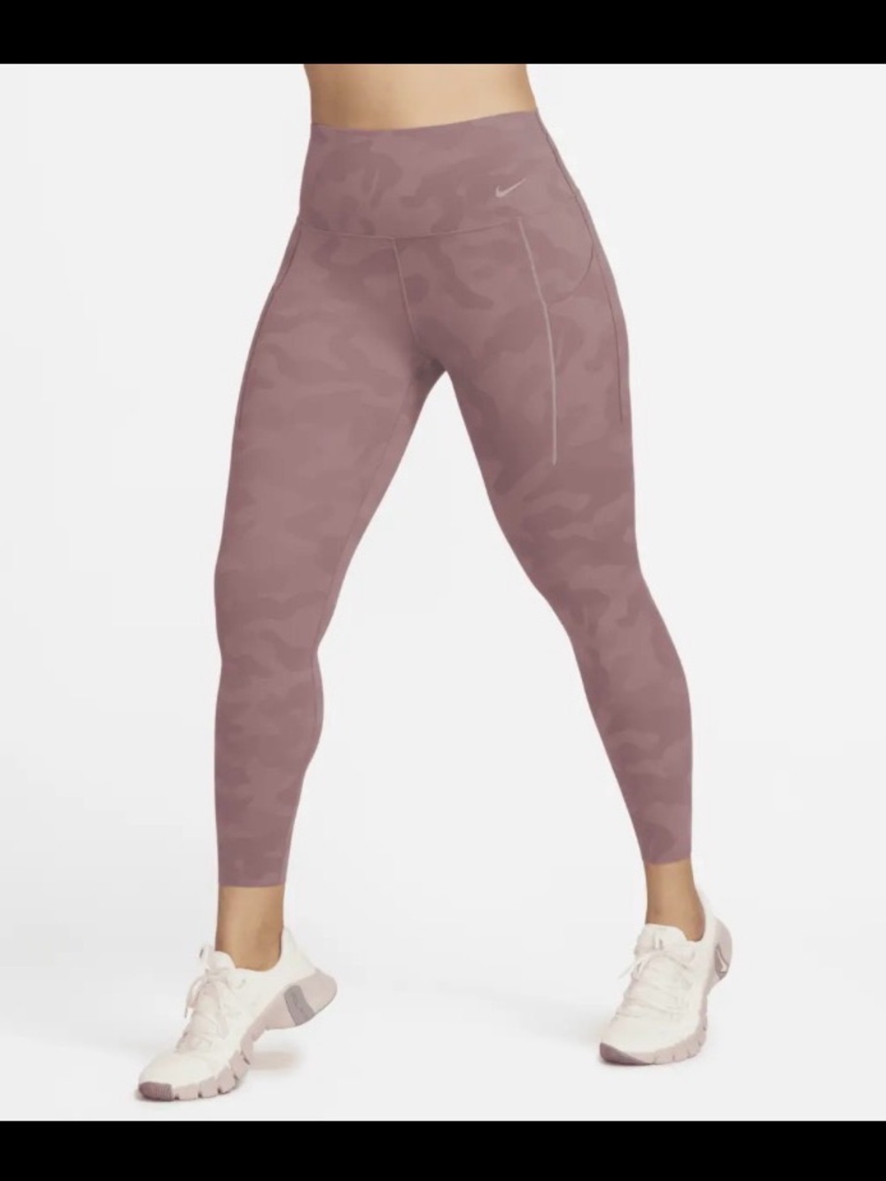 Nike Women's Mauve Camo High-Rise Leggings